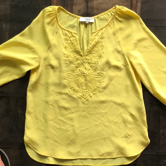 Tibi Yellow Blouse - Picture 1 of 3